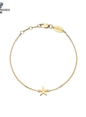 红绳女士星形金链手链