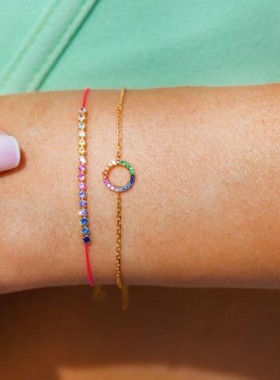 女士红绳redline手链男女