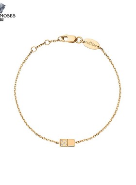 红绳男士金链钻石手链