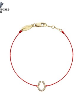 红绳女士金绳制钻石手链