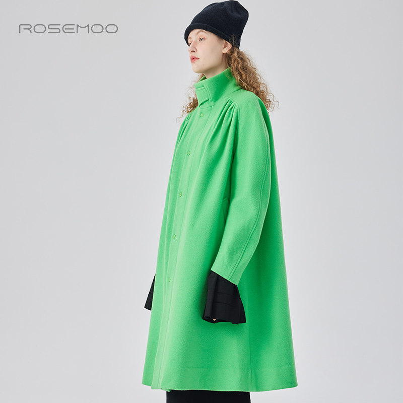 容子木ROSEMOO24年冬季新款绵羊毛针织呢大衣RCL4WW262B,淘宝优惠券,粉丝福利购,淘宝优惠卷