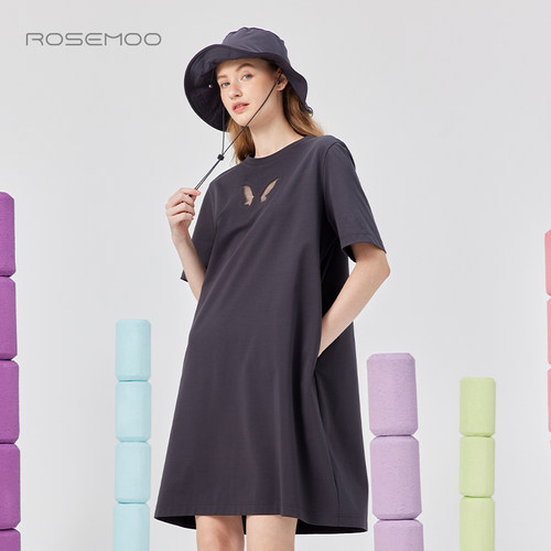 容子木ROSEMOO25夏【商场同款】后背蝴蝶刺绣连衣裙RSS2LC264B - 图3