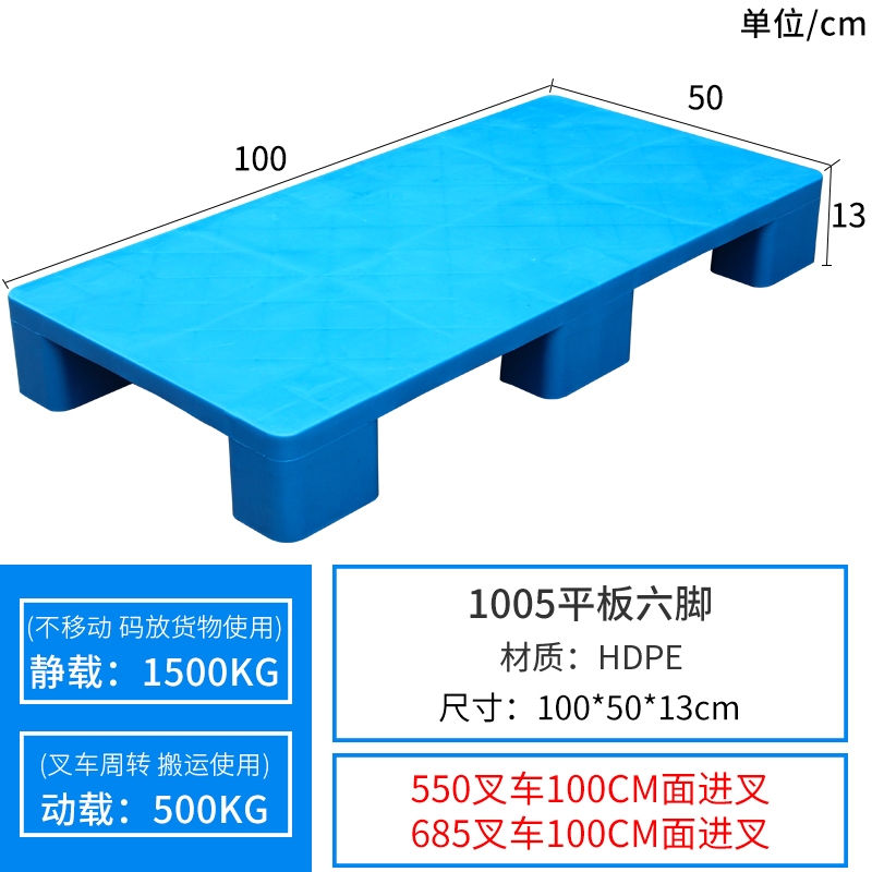 四川塑料叉车托盘平板九脚仓库地垫托板货物卡板防潮垫板地堆工业 - 图1