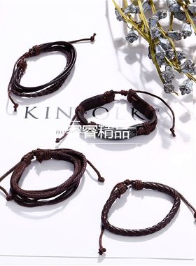 4pcs/setmenleatherbF