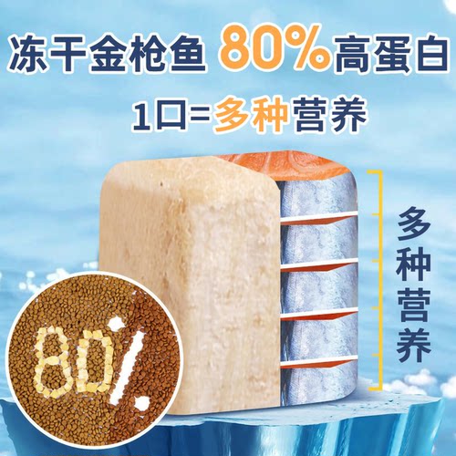 冻干猫粮10斤装成猫5kg幼猫生骨肉优质蛋白营养全价20大袋通用8斤 - 图0