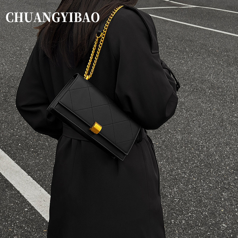 菱格链条包包女2025新款潮轻奢单肩腋下包高级质感时尚斜挎小方包,淘宝优惠券,粉丝福利购,淘宝优惠卷