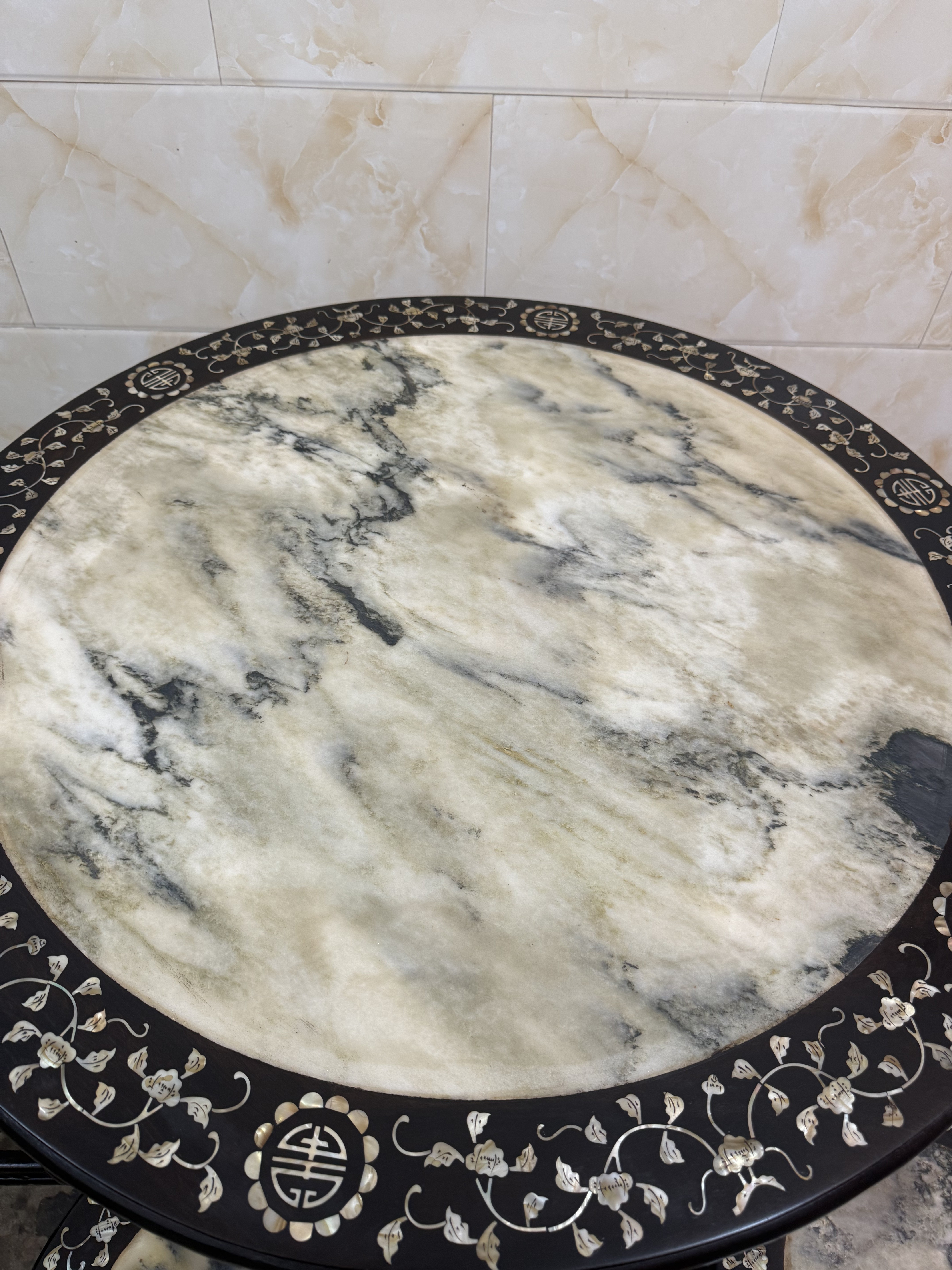 红木黑檀木五彩贝壳天然理石花纹回流红木古懂餐桌红木大理石餐桌,淘宝优惠券,粉丝福利购,淘宝优惠卷