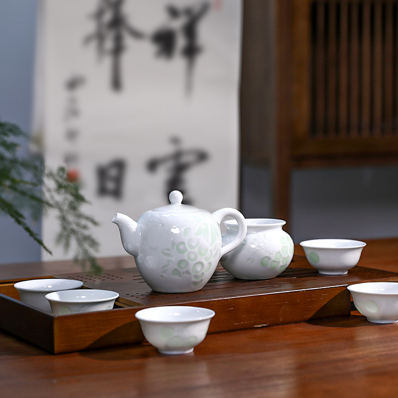 【西泠印象】进德杯茶具创意陶瓷杯品茗杯公道杯茶壶套装父亲节礼