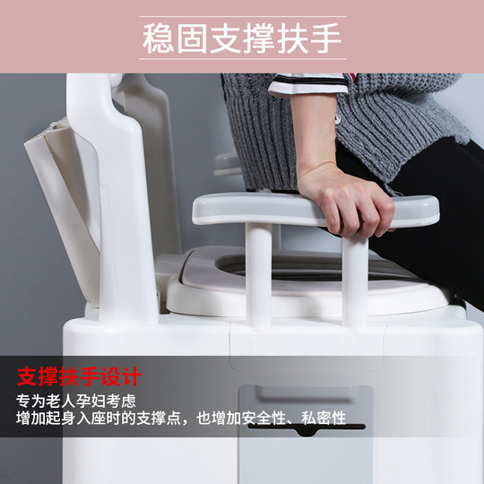 Movable toilet, anti-odor urinal for the elderly