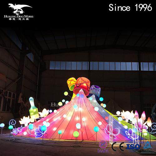 公园景区夜游主题项目制作工厂主题彩灯灯会美陈模型 - 图0