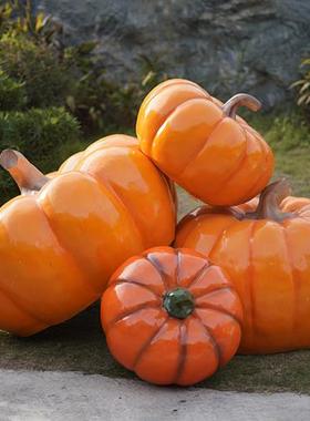 大型仿真水果蔬菜雕塑玻璃钢园林草坪造景观模型装饰苹果南瓜摆件