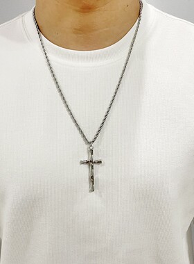 宣宁星芒十字架吊坠项链百搭