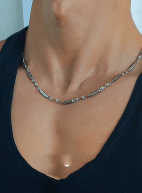 莫比乌斯星芒锁骨链颈链潮男配饰