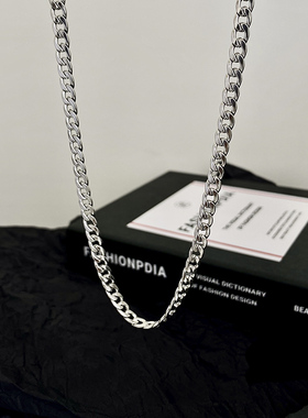 街头蹦迪锁骨链高级钛钢掉色