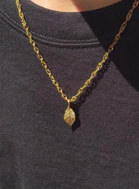 宣宁金枝玉叶镶嵌吊坠坠链