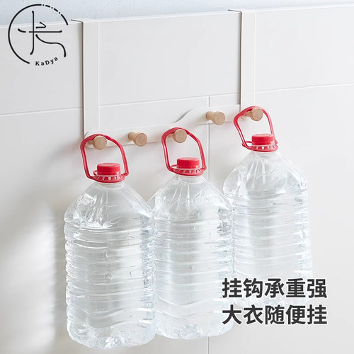 门后挂衣架卧室免打孔墙壁衣服无痕收纳门上进口背后入户门后挂钩 - 图3