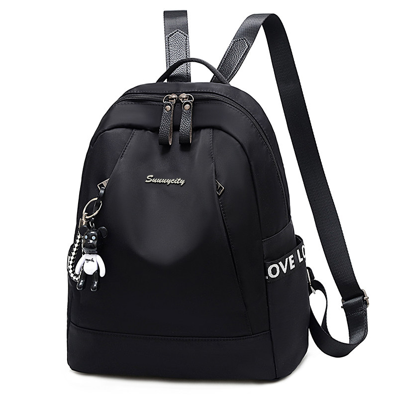 女士2020新款韩版牛津布旅行双肩包 丁阁格双肩背包