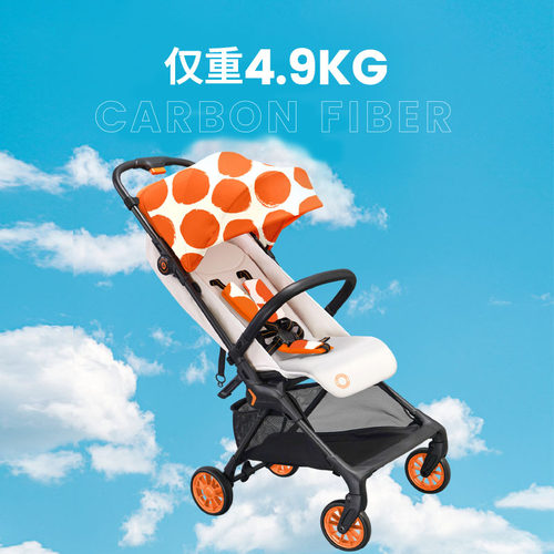 AM婴儿车可坐可躺0到3岁溜遛娃神器轻便折叠宝宝儿童手推车碳纤维 - 图1