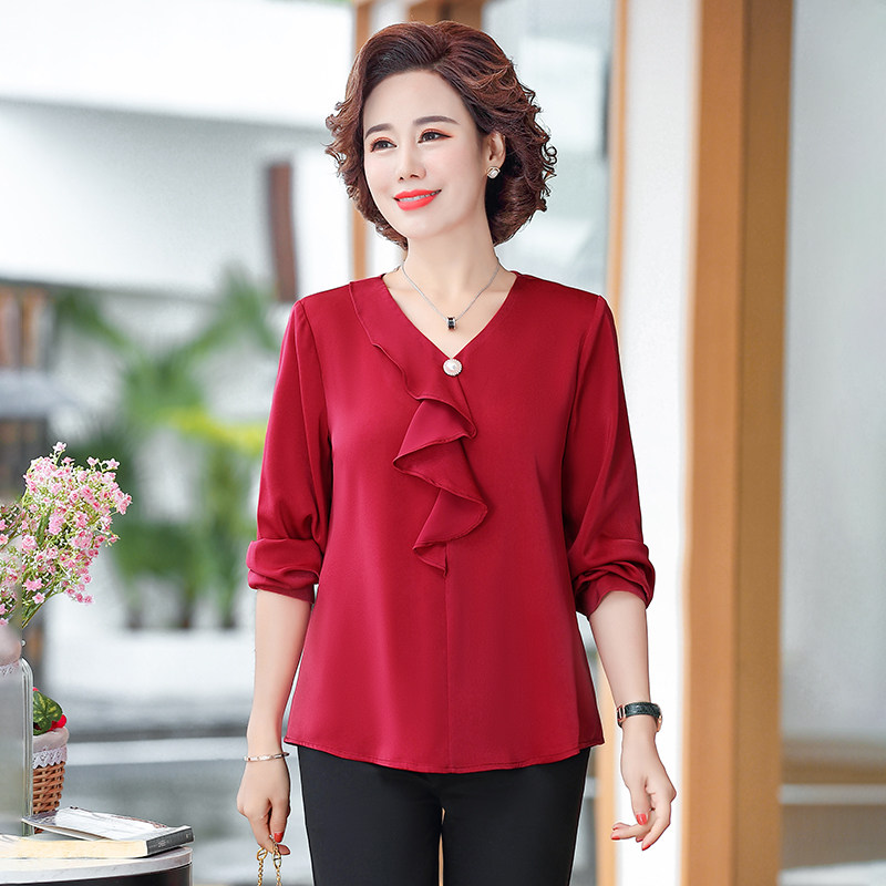 书巷中老年女装40岁妈妈秋装上衣 书巷中老年女装