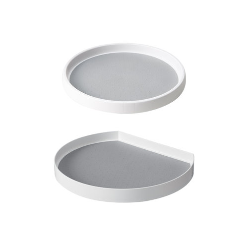 霜山旋转托盘多用途厨房调料收纳盒圆形置物架家用收纳转盘展示架 - 图3