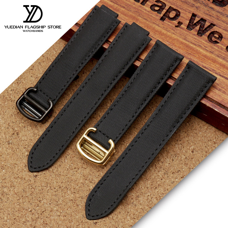 玥典卡地亚蓝气球wsbb0015黑手表带 玥典配件