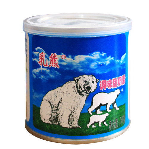 【3罐装】百强乳熊调味甜奶素340gx3罐 甜奶蛋挞面包烘焙奶茶原料 - 图3