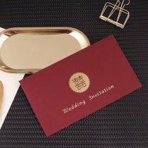 Chinese style Chinese Wind Please post wedding 2022 Custom upscale wedding Creative Net Red style Wedding Invitation to Cambodia individuality