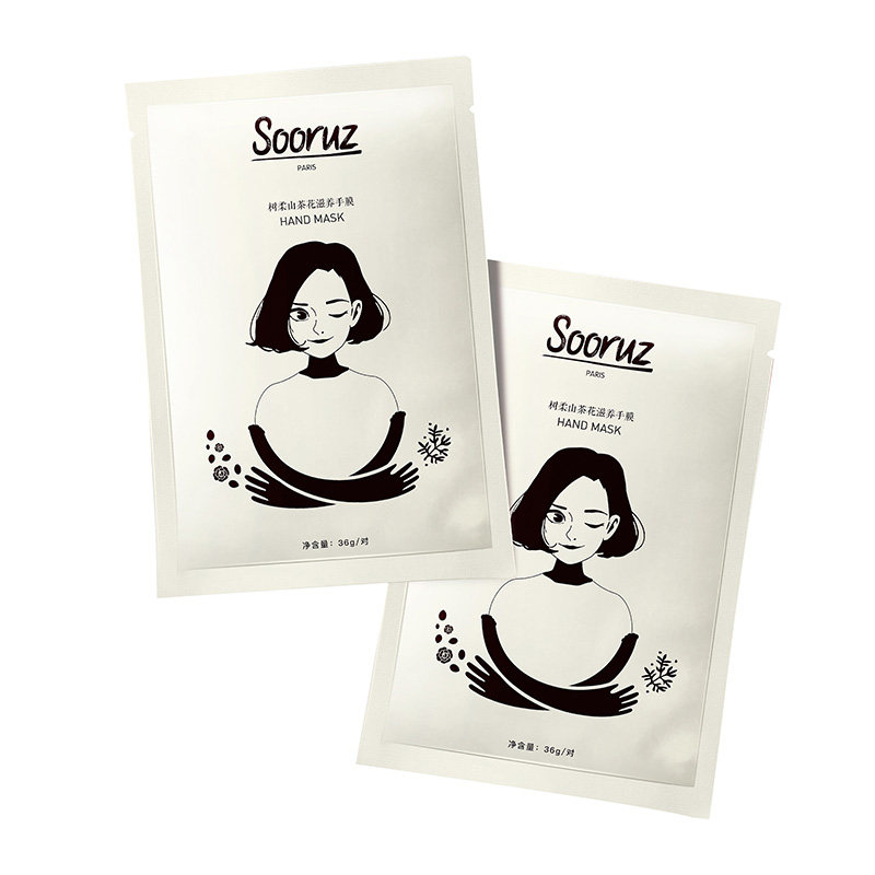 sooruz树柔山茶花手膜嫩白细纹手套 sooruz树柔手膜