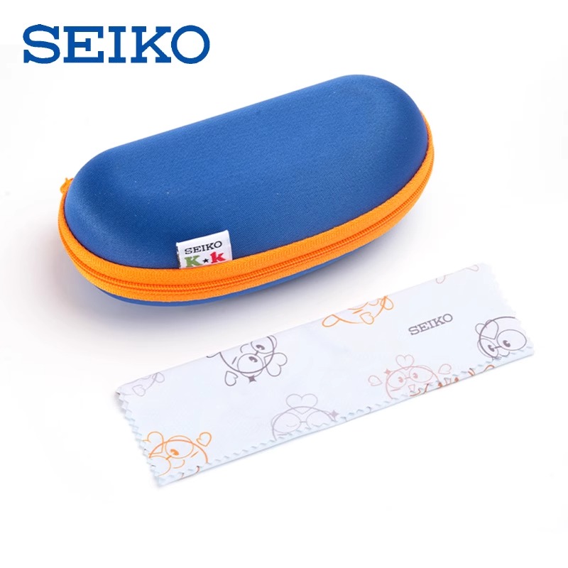 SEIKO精工原装镜盒方形翻盖式抗摔近视光学儿童镜盒运动款眼镜盒 - 图2