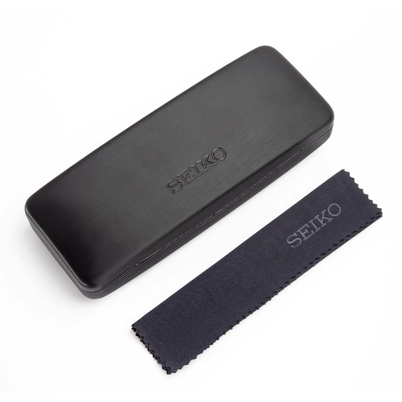 SEIKO精工原装镜盒方形翻盖式抗摔近视光学儿童镜盒运动款眼镜盒 - 图3