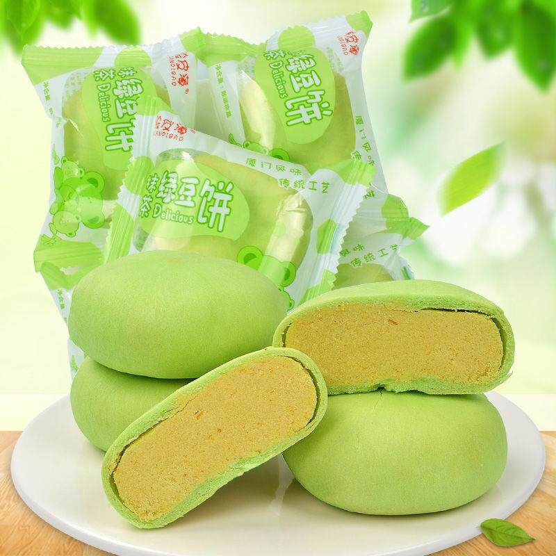 抹茶板栗早餐休闲红豆饼绿豆糕面包 燕旋风传统糕点