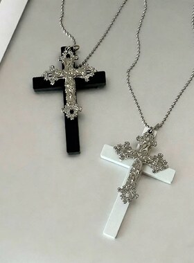New cross pendant necklace women collarbone chain accessory