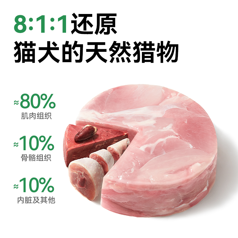 帕特冻干猫咪零食生骨肉全价主食兔肉冻干鸵鸟饼鹌鹑猫狗用冻干粮-图1