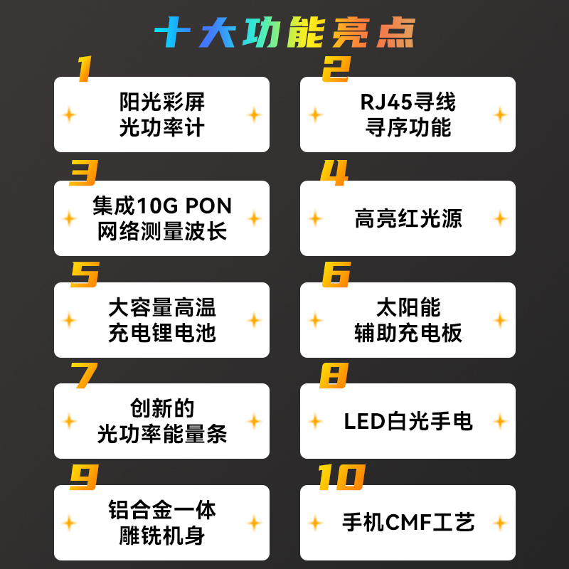 TriBrer光功率计红光一体机多功能充电红光笔光纤测试仪网线寻序寻线仪迷你光衰检测器 - 图3