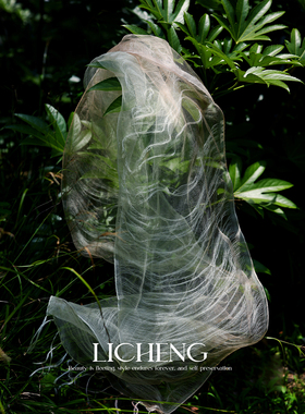 轻薄如羽双层100%桑蚕丝流苏围巾
