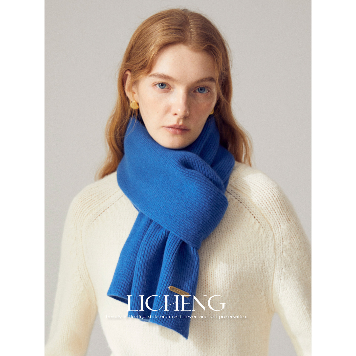 礼诚 经典不过时全羊毛针织围巾女纯色百搭冬季保暖围脖情侣送礼,淘宝优惠券,粉丝福利购,淘宝优惠卷