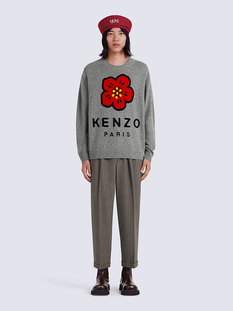 KENZO Men's BOKE Begonia Pullover Knitted Sweater