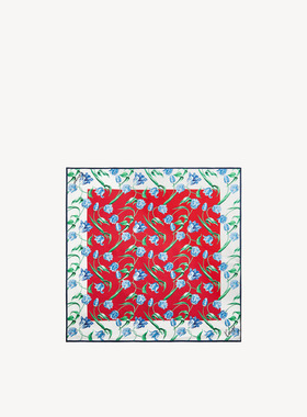 KENZO 26秋冬新品 女士郁金香图案围巾