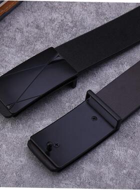 Mens Waist Belt Men Belts Leather Man For Jeans Black Male