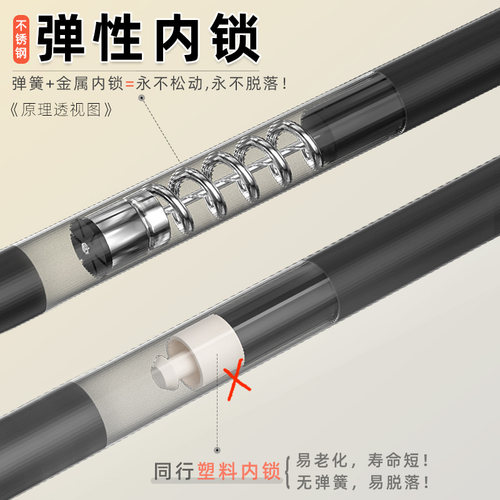 免打孔眼窗帘杆卧室免钉安装罗马杆挂钩式超长客厅隔断门帘伸缩杆 - 图3