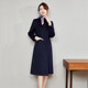 Woolen coat medium length business attire