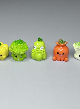无聊了摆可爱创意小蔬菜摆件情绪治愈办公桌解压装饰品工位摆件