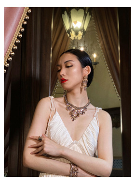 satellite烟花水滴型项链饰品