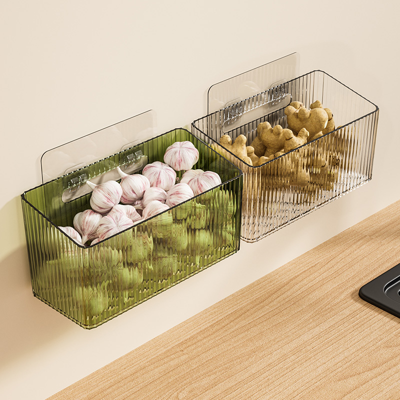 Kitchen onion, ginger and garlic storage basket storage rack