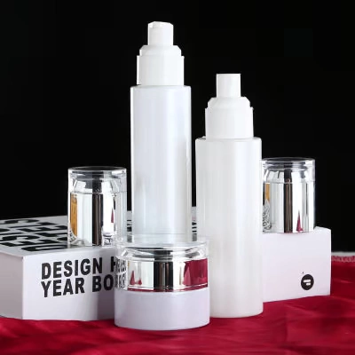 Стеклянная бутылка для путешествий, комплект, распылитель, косметический крем, коробка, пробник