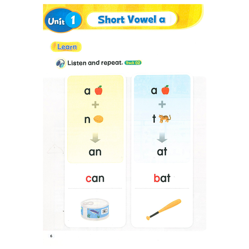 原版进口麦克森语音新版EFL Phonics 2级别 短元音自然拼读发音训练 少儿英语培训教材