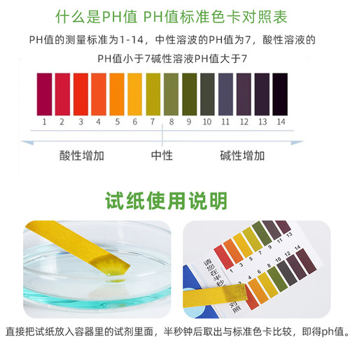 广泛ph试纸 精密试纸酸碱度测试土壤水质化妆品水族馆学校医院污水实验室化验室耗材0.5-5.0 3.8-5.4 5.5-9.0 - 图0