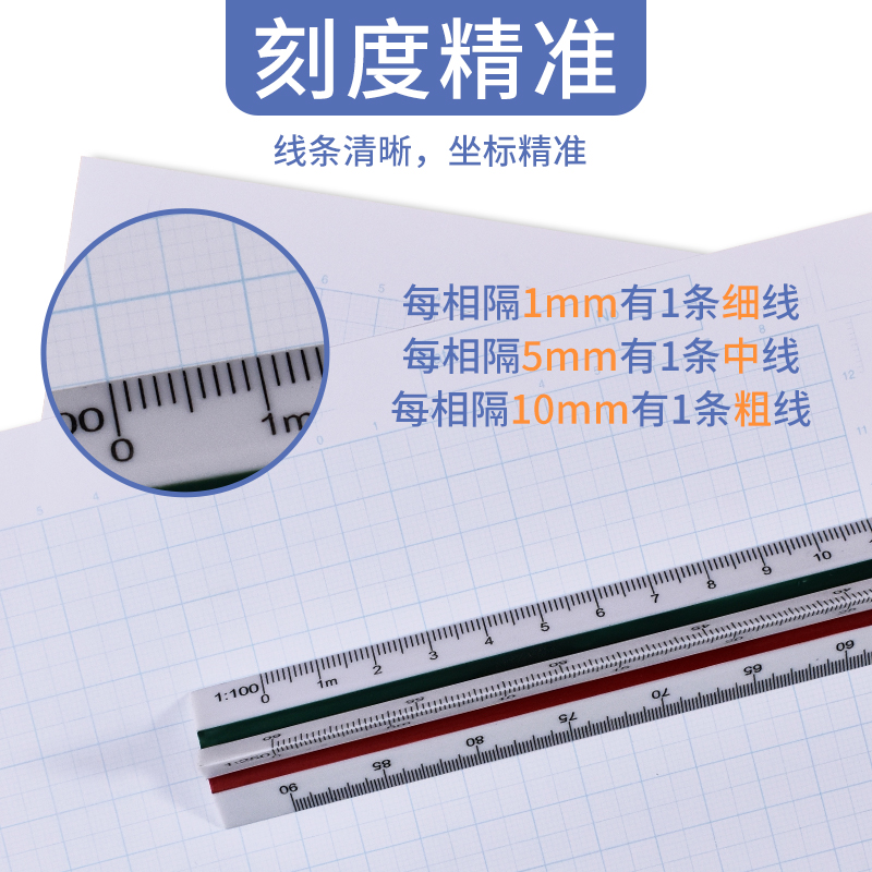 千彩乐 一建考试A2网格纸蓝色一注坐标纸方格纸小方格格子A4建筑绘图纸A3工程制图纸标准计算纸 - 图2