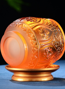 闯隆琉璃水杯供佛杯多款可选