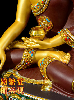 彩绘7/10/15寸释迦牟尼铜像摆件